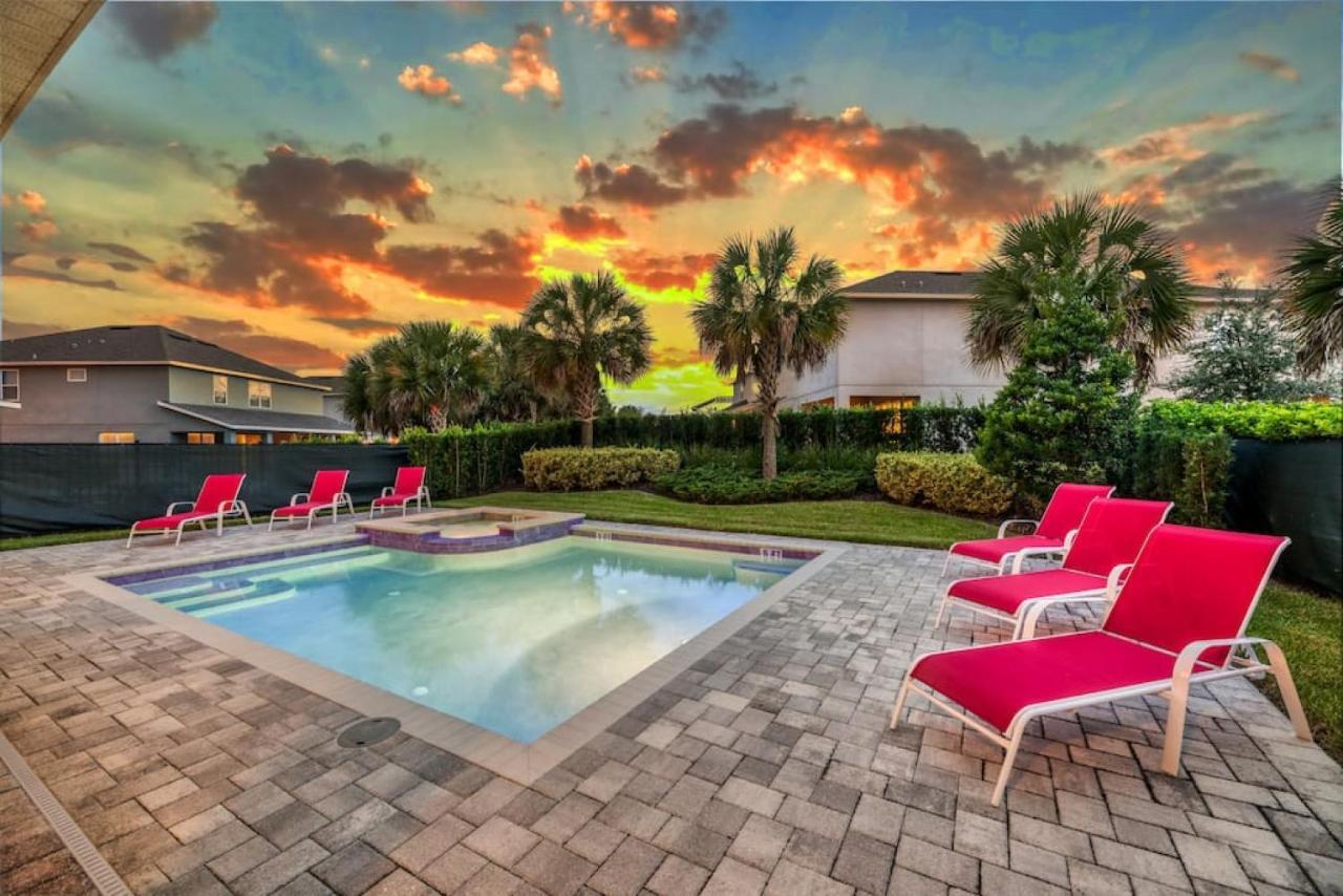 Spacious 8 Bdr Family Home With Arcades And Free Pool Heat Orlando Extérieur photo